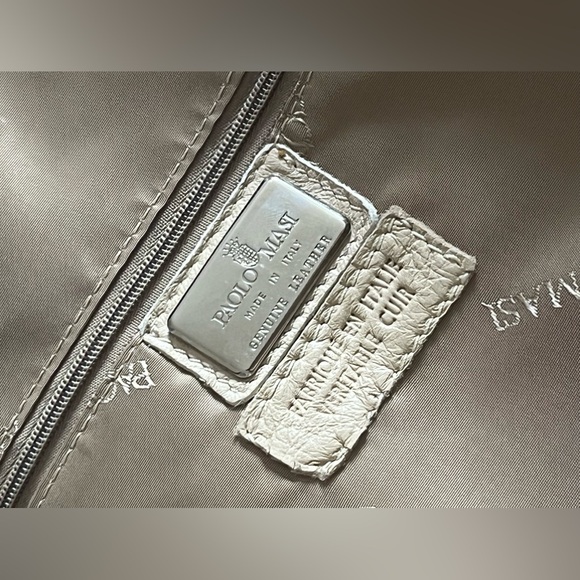 Women’s PAOLO MASI MONGOLIAN CURLY LAMB FUR LEATHER HAND / SHOULDER PURSE  👜 - Picture 7 of 12